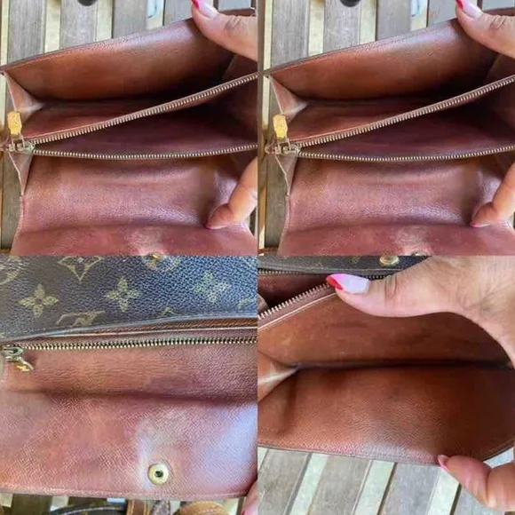 Louis Vuitton 2Pcs Bundle - Vintage Louis Vuitton Crossbody/Louis Vuitton Wallet - Picture 5 of 9